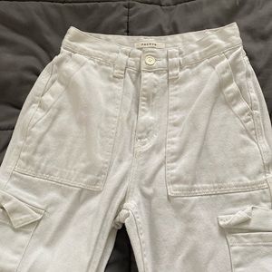 pacsun beige cargo skate pants